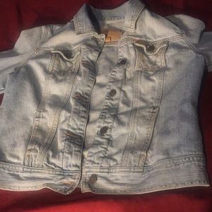 Blue Hollister jean jacket.